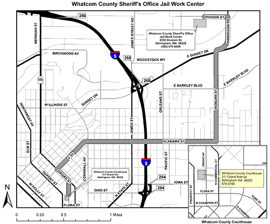 Map to Jail Work Center