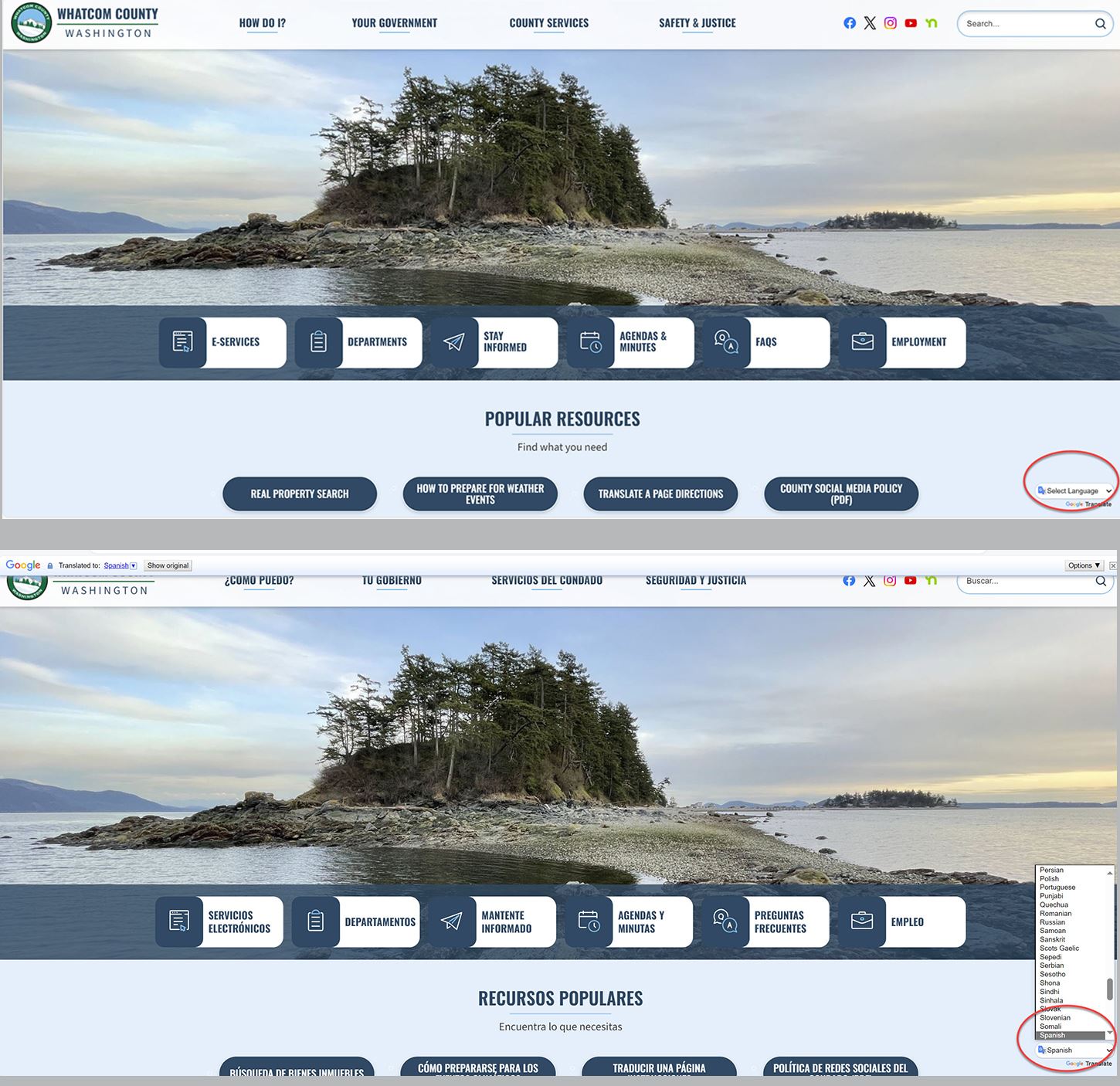 How to translate a page