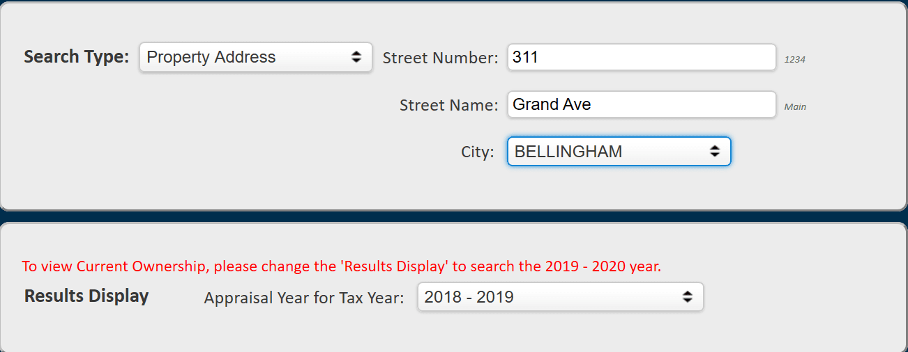 Property Address Example