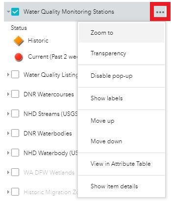 How to View Additonal Layer Options